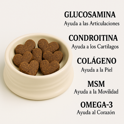 Healthy Bones Snacks para perros con Glucosamina y Condroitina