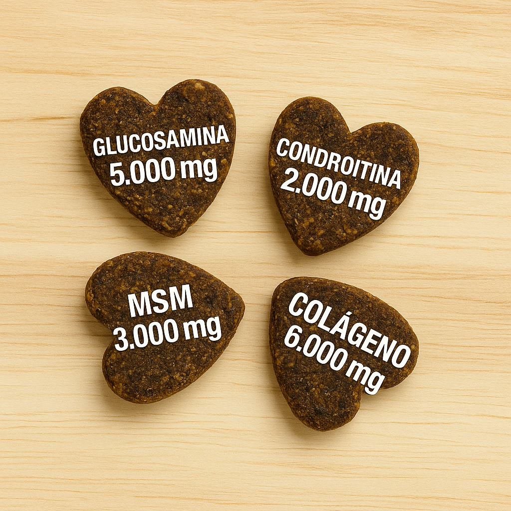 Healthy Bones Snacks para perros con Glucosamina y Condroitina